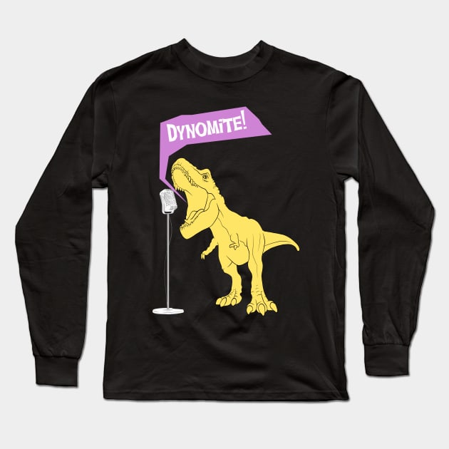 Dynomite Dinosaur Long Sleeve T-Shirt by GLStyleDesigns